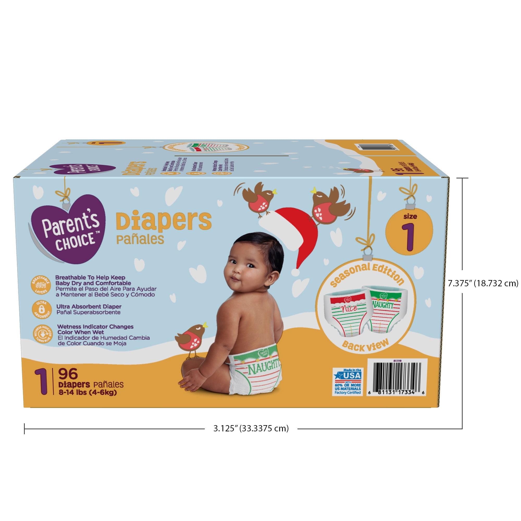 diapers parents choice size 1