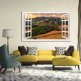 thumbnail image 4 of Window View of Terrace Canvs Art Fake Open Window Wall Art Terrace Framed Painting For Livingroom Office Bedroom Ready to Hang, 4 of 6