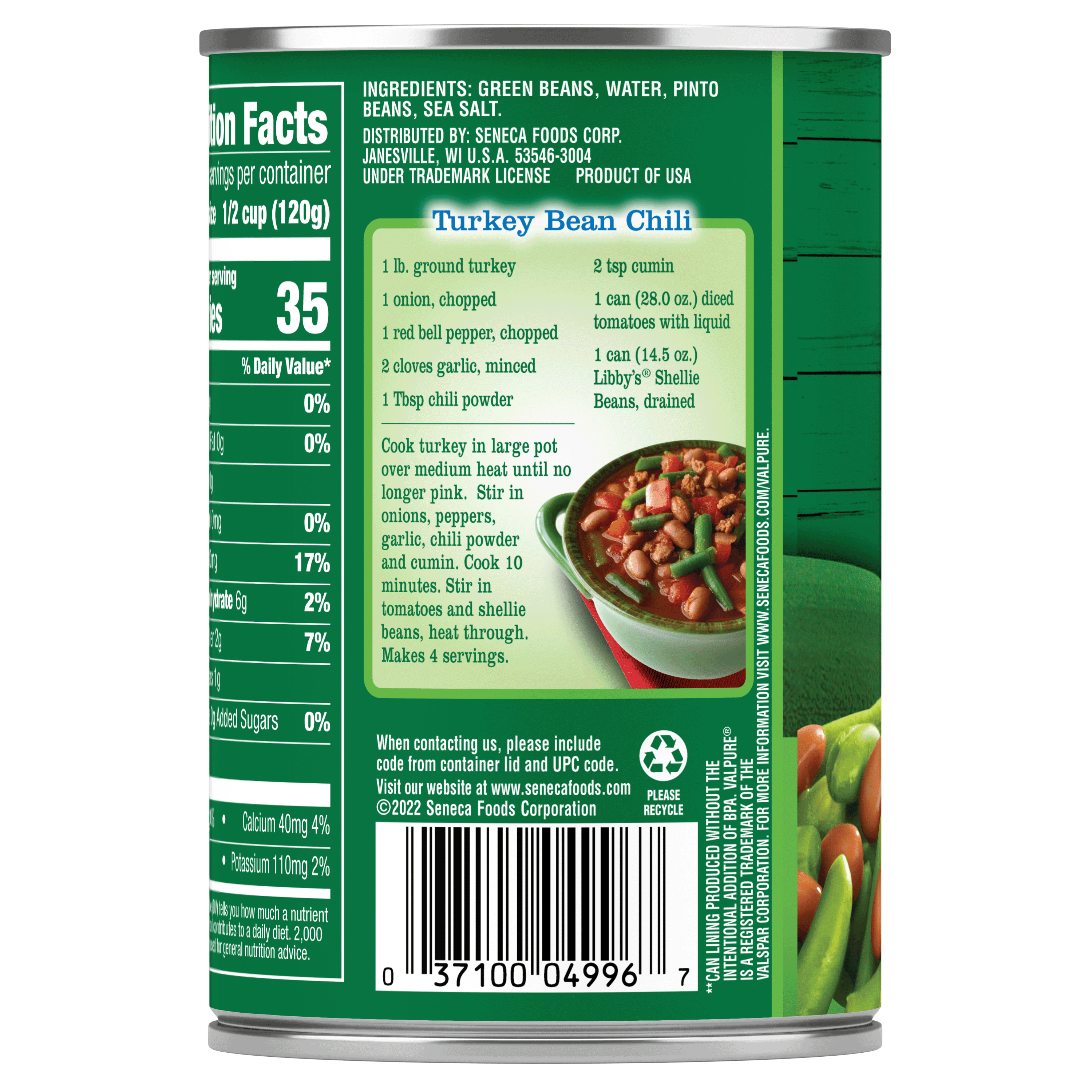 Seneca Foods Libbys Shellie Beans, 14.5 oz