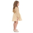 thumbnail image 4 of Wonder Nation Baby and Toddlers Girls’ Long Sleeve Holiday Dress with Diaper Cover, Sizes 0/3M-5T, 4 of 25