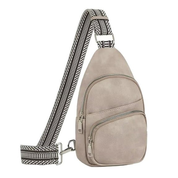 HMSHA Crossbody Bags for Women Men Trendy Sling Bag Casual Chest Bag with Convertible Shoulder Strap Large Capacity Anti Solid Color Crossbody Bag For Daily Travel Anti Theft Crossbody Bag