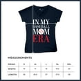 thumbnail image 7 of In My Baseball Mom Era Women's V-Neck T-shirt Funny Mom of Boys Best Team Supporter Mother Active Sports Child Mommy Tee, 7 of 7
