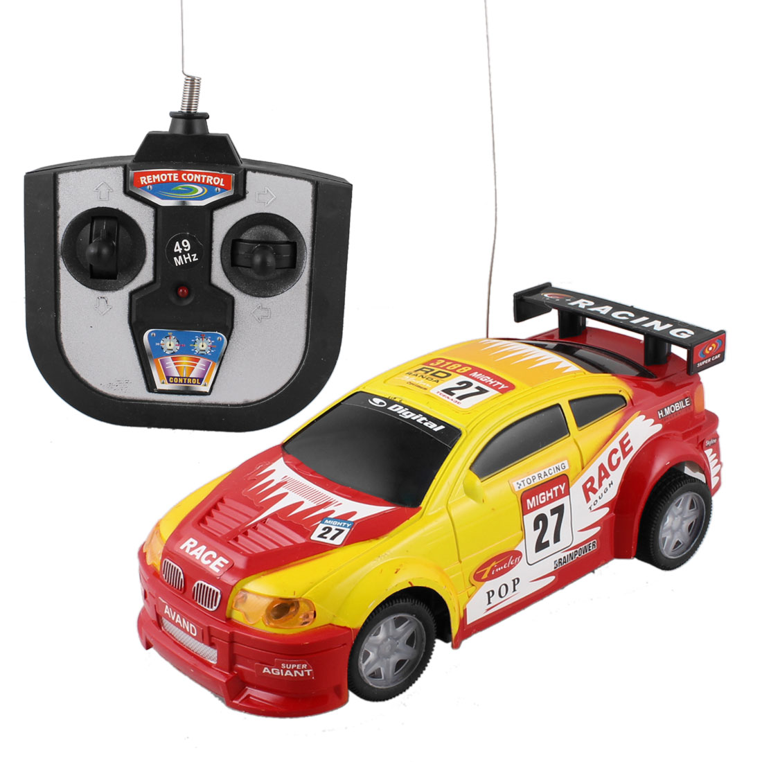 Remote Control Manipulated Yellow Red Radio Car Toy for Walmart Canada
