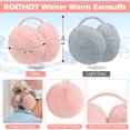 thumbnail image 7 of KOITHOT 8 Pcs Winter Beanie Hat Neck Warmer Ear Muffs Gloves Set with Gift Box for Women Men Pink and Light Gray, 7 of 7
