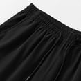 thumbnail image 5 of Lenago Mens Shorts Shorts Men Men's Solid Color Casual Sports Elastic Waist Pocket Workwear Shorts Black M, 5 of 9