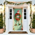 thumbnail image 4 of Axiiglly Front Door Decor with Santa Wreaths Christmas Decorations Door Banner, Xmas Backdrops Decor Festive Door Covers Hanging Ornaments for Porch Wall Party Holiday-35"x73", 4 of 8