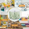 thumbnail image 5 of Cabinet Storage Basket 11.02x11.02x11.02 Inches Storage Box Foldable, Storable and Easy to Assemble ，Open Home Storage Bins ，Closet Storage Bins Green Leaf, 5 of 8