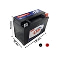 thumbnail image 2 of Lth Tx6-5L-B-Fa 12V 6.5Ah 85 Cca Agm Fa Bci para Moto, 2 of 5