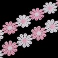 thumbnail image 6 of 2 Yards Colorful Flower Lace Edge Ribbon 2.5 cm Width Edging Embroidered Applique Sewing Craft -, 6 of 8