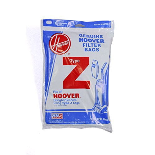 Type Z Canister Upright Vacuum Paper Bags Genuine 6 Hoover 4010075Z 