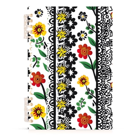 Floral Bohomia Spiral Journal Notebook College Ruled Notebook 8.3" x 5.7" A5 Lined Thick Paper Page