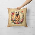 thumbnail image 2 of Belgian Tervuren and Flowers Fabric Decorative Pillow 18 in x 18 in, 2 of 5