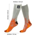 thumbnail image 2 of Electric Heated Socks Washable Heating Sock For Men Women Sport Supplies (Adjustable gray), 2 of 9