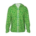 thumbnail image 1 of Fotbe Veste de Protection Solaire UPF 50+ pour Hommes et Femmes avec Capuche et Poches pour la Journée de la Saint-Patrick, Randonnée en Plein Air, Performance-TG, 1 of 7