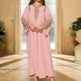 thumbnail image 2 of Elegant Women's Embroidered Pullover Dress Robe Long Sleeve Abaya for Daily Wear, 2 of 8