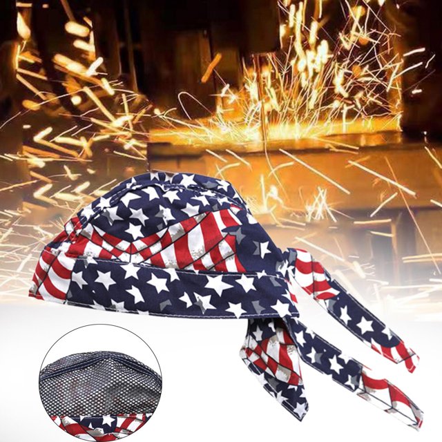 DYNWAVECA Welding Cap Welders Cap Wear Resistant Washable Flame Retardant Head Protective for Running Cycling Mountain Climbing Boating B