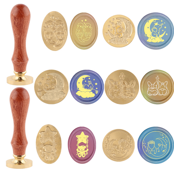 Animal Theme Wax Seal Stamp for Embellishment of Cards Envelopes Invitations Wine Packages Gift Wrapping