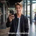 thumbnail image 6 of KOMI Compatible with iPhone 15 Pro Case with 2 x Screen Protector, Shockproof Liquid Silicone Cover, Drop Protection Phone Case for iPhone 15 Pro, Black, 6 of 7