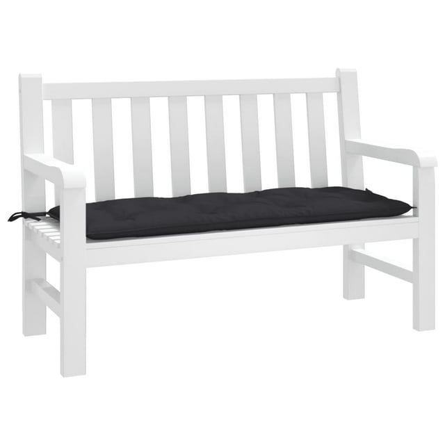 vidaXL Garden Bench Cushion Black 120x50x7cm Oxford Fabric