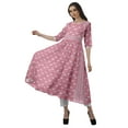 thumbnail image 2 of Moomaya Women's Printed Anarkali Kurti Pant Set “ Ethnic Clothing Sets For Women, 2 of 8
