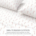 thumbnail image 2 of Great Bay Home 4-Piece 100% Turkish Cotton Flannel Sheet Set, Full, Candy Canes, 2 of 6