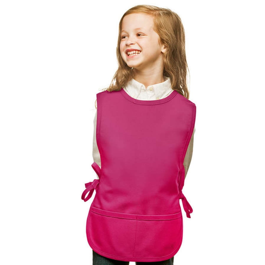 Hot Pink Kids Art Smock Cobbler Apron by My Little Doc