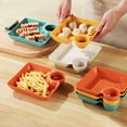 thumbnail image 6 of CRILSTYLEO 4Pcs Assorted Color Plastic Plates For Decorative And Practical Use In Home, 6 of 8