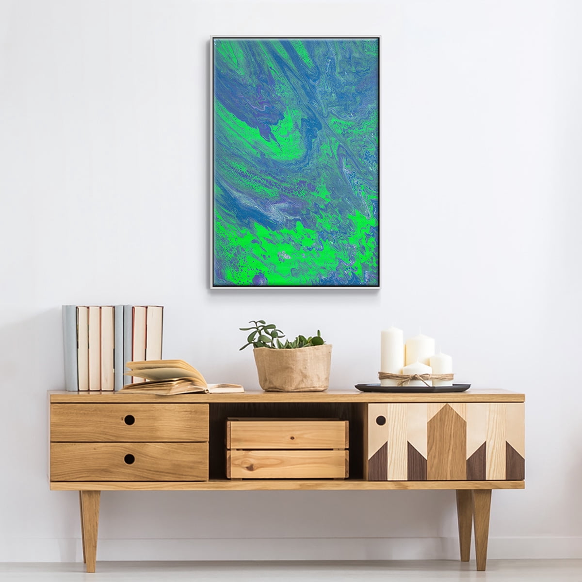 M93 Framed Premium Gallery Wrapped Canvas - Ready to Hang - 17 x 25 - White Floating Frame
