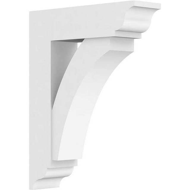 Ekena Millwork BKTP05X20X26THR01 Standard Thorton Architecture Grade PVC Support avec des Extrémités Traditionnelles - 5 x 20 x 26 Po.