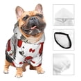 thumbnail image 3 of Fotbe Rabbit And Hedgehog Sudadera con Estampado para Perros Pequeños – Suéter con Capucha para Mascotas, Tela Suave de Forro Polar con Bolsillo-XX-Large, 3 of 7
