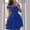 *Blue, variant on U Women's Off The Shoulder Short Sleeve A Line Mini Dress,Elegant Cocktail Party Prom Dress Black,Women's Plus L
