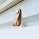 thumbnail image 3 of 4 Piezas Pomos de Cuero para Muebles, Tirador de Cajón, Tirador de Puerta de Gabinete, Manijas de Puerta de Cuero de PU Suave para Herrajes para Muebles de Cajón, Orificio único-Beige, 3 of 5