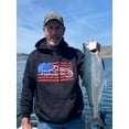 thumbnail image 4 of Fishoholic Camo Baseball Snapback Fishing Hat Silver Orange Logo on Front and Bend Your Rod on Back. Fishaholic Registered Trademark. Fly Fish for Bass Trout in Fresh or Saltwater. (Snap-Camo), 4 of 6