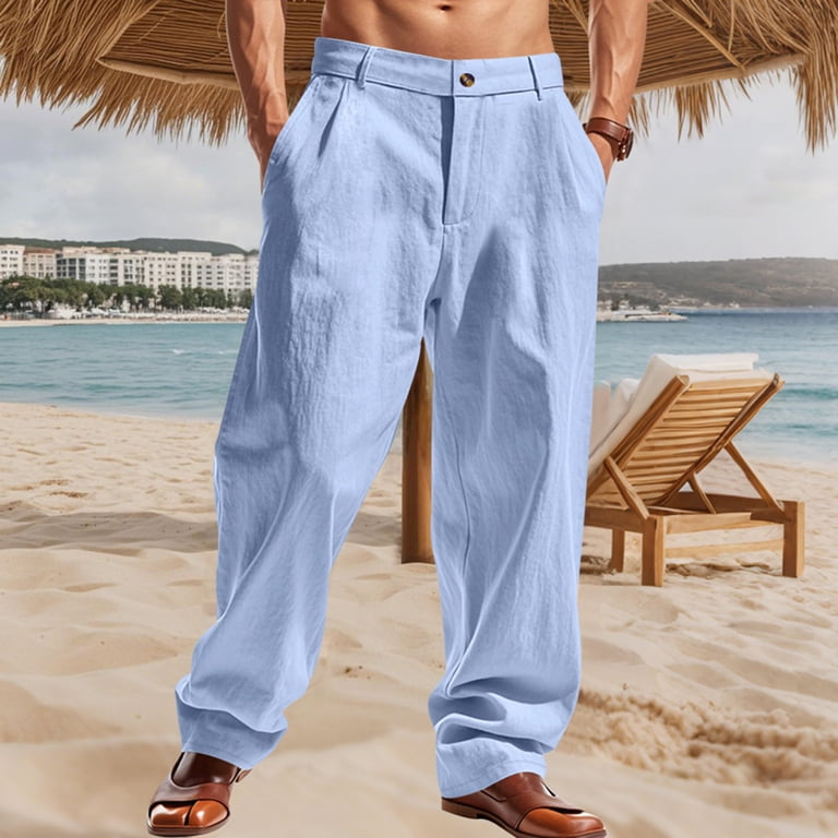 lightweight dress pants for summer Pleated Linen Mens Linen Dress Pants Summer Formal Pants Pleated Mens  Lightweight Summer Dress Pants