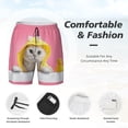 thumbnail image 3 of Fuzoiu A Funny Cat Print Men's Swim Shorts,Quick-Dry Double-Layer Swim Trunks,Board Trunks,Beach Shorts Swimwear Bathing Suits-Large, 3 of 6