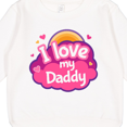thumbnail image 3 of Inktastic I Love My Daddy Girls Toddler Sweatshirt, 3 of 4