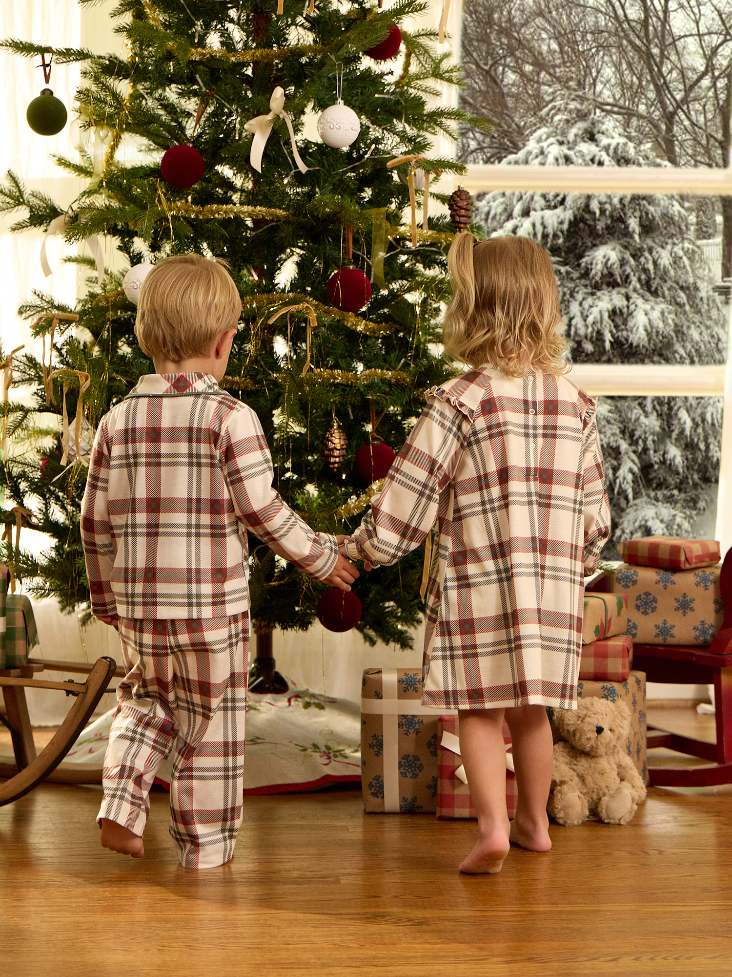 Modern Moments by Gerber Christmas Coat Set Pajama, 2-Piece, Sizes 12 Months - 5T
