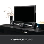 Logitech Z906 5.1-Channel 500W Dolby Surround Subwoofer, Black
