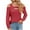 Red, variant on GigrtiJin Womens Cold Shoulder Tops Cut out Neck Long Sleeve Solid Color Shirts off Shoulder Casual Tunic Top Blouse