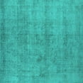 thumbnail image 1 of Ahgly Company Indoor Square Oriental Turquoise Blue Industrial Area Rugs, 5' Square, 1 of 4