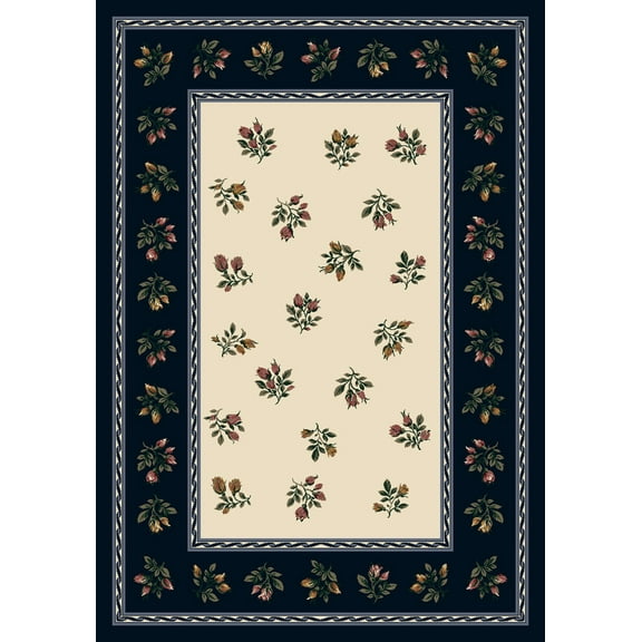 Milliken Signature Area Rug FRANCESCA SAPPHIRE Francesca Sapphire 3' 10" x 5' 4" Rectangle