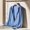Blue, variant on Mens Sun Protection Jacket Full Zip Up Silk Jacket for Men Lightweight Solid Workout Jackets With Pockets