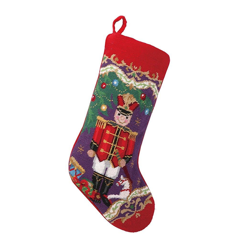 peking handicraft 31sjm4510mc christmas soldier needlepoint stocking