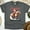 Dark Heather, variant on Cowboy Santa Claus Graphic T-Shirt | Western Holiday Tee for Men Women, White, Size S