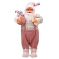 thumbnail image 2 of Muñeca navideña Baoblaze figura de Papá Noel con bolsa de regalos y oso 60 cm decoración interior, 2 of 8