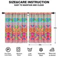thumbnail image 2 of Blackout Kids Curtains,Boho Bohemia Pioneer Flower Childrens Insulated Curtains Set Of 2,Bedroom Essentials,Toddler Room Decor 42"x54"(106x137cm), 2 of 4
