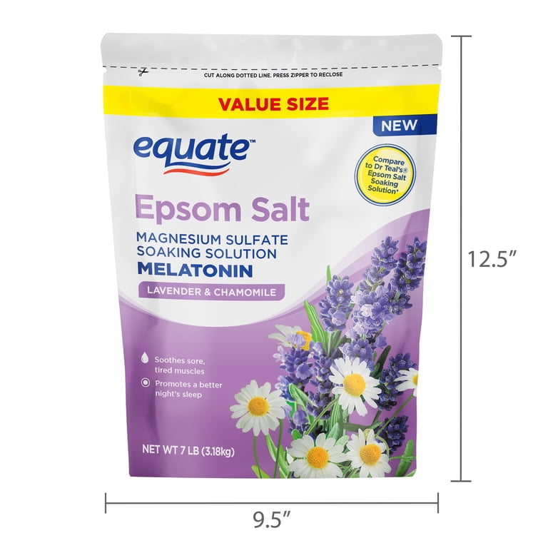 Equate Epsom Salt Bath Soak With Melatonin, Lavender & Chamomile, 7 lbs photo 8