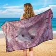 thumbnail image 7 of FOR U DESIGNS Horse Cherry Blossom Print Car Seat Protector Towel Universal Fit for Front Seats, Multi-Purpose Running Towel for Outdoor Sport, Yoga, and Summer Travel, 2 Pack, 7 of 7