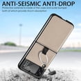 thumbnail image 5 of Samsung Galaxy Z Flip 3 Phone Case, PU Leather Protective Cover with Ring Strap Shockproof Lightweight Smartphone Protector Case for Samsung Galaxy Z Flip 3 ZH Beige, 5 of 13