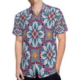 thumbnail image 4 of High Quality Hawaiian Shirts for Men Short Sleeve Aloha Beach Shirt Floral Summer Casual Button Down Shirts Blouses 2ONWAC, 4 of 7